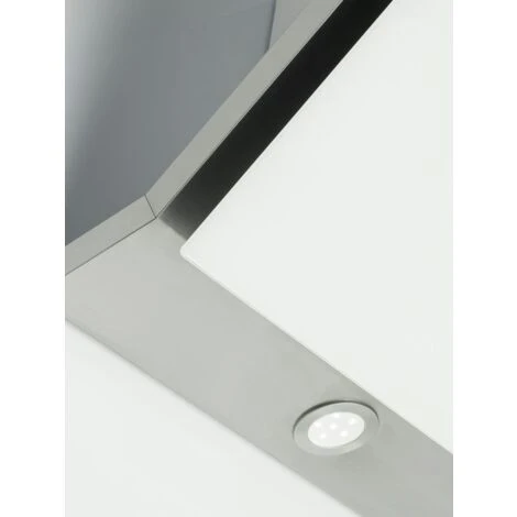 Designair ART28362 90cm Bianco Linear Angled Glass Cooker Hood - Image 4