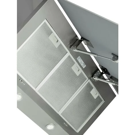 Designair ART28362 90cm Bianco Linear Angled Glass Cooker Hood - Image 5