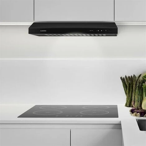 Klarstein UW60BL Extractor Cooker Hood 115W Stainless Steel Black - Image 3