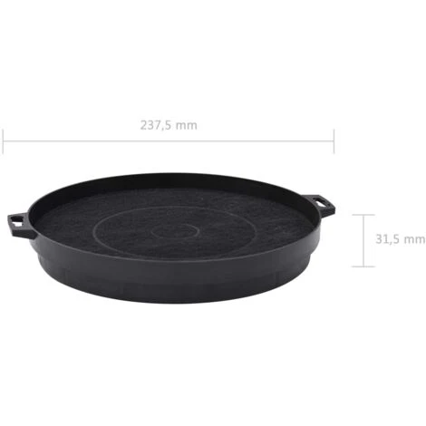 Range Hood Charcoal Filters 2 Pcs 210 Mm VidaXL - Image 3