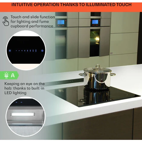 Klarstein Royal Flush Downdraft Cooker Extractor Hood 430 M³ / H 60 Cm - Image 4