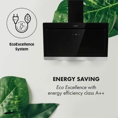 Klarstein Aurora Eco 90 Cooker Extractor Hood 550 M³ / H LED Display Black - Image 4