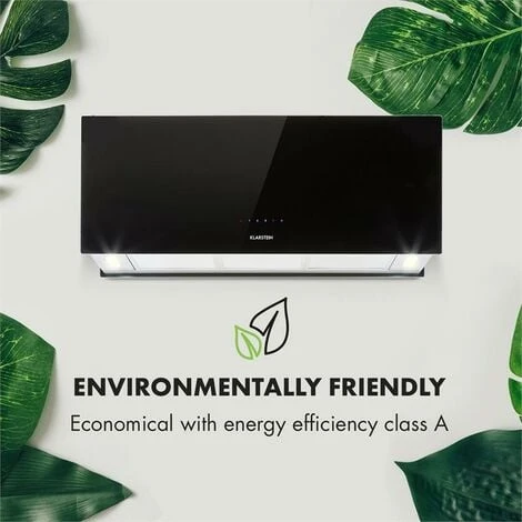 Klarstein Kronleuchter XL Island Exhaust Hood 90cm Exhaust Air: 590m³ / H LED Touch Black - Image 3
