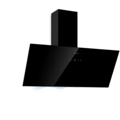 Klarstein Laurel 90 Cooker Extractor Hood 90cm Exhaust Air: 350 M³ / H LED Touch Black