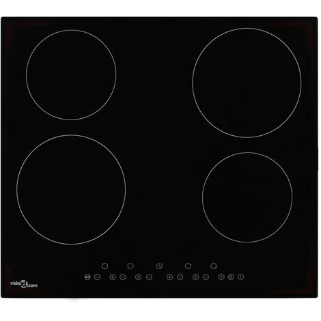 Ceramic Hob With 4 Burners Touch Control 6000 W