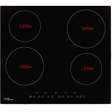 Ceramic Hob With 4 Burners Touch Control 6000 W - Image 2