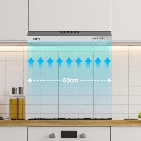 CIARRA 903SS60 60cm Viso Cooker Hood 3 Speeds Stainless Steel Extractor Fan - Image 2