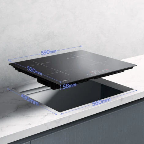 CIARRA Built-in 4 Zones Induction Hob, Integrated Electric Cooktop With Booster Function 7200W-CD4BBIH - Image 3