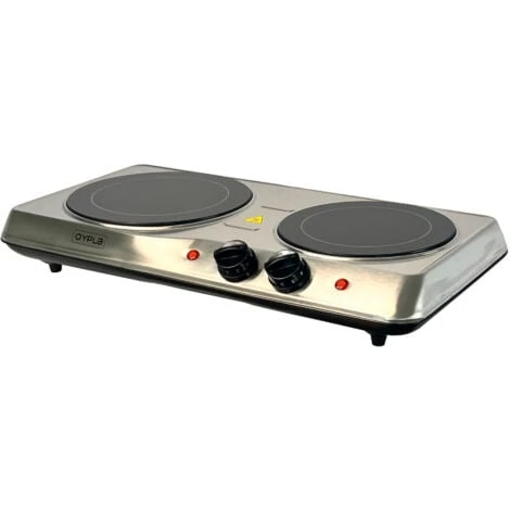 Oypla 2000W Ceramic Portable Infrared Electric Double Hot Plate Hob
