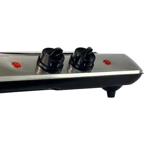 Oypla 2000W Ceramic Portable Infrared Electric Double Hot Plate Hob - Image 2