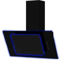Edesa ART283102 70cm Aurora Led Halo Angled Glass Cooker Hood