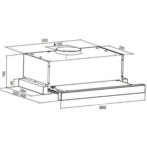 Econolux ART11337 60cm Telescopic Cooker Hood Stainless Steel - Image 2