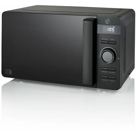 Swan Stealth 20L LED Matt Black Microwave