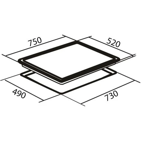SIA INDH75BL 75cm Black Touch Control 5 Zone Induction Hob With Child Lock - Image 3