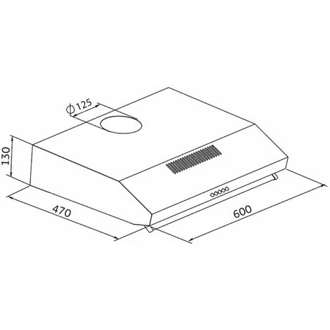 SIA VSR60BL 60cm Black Slim Visor Cooker Hood Kitchen Extractor Fan - Image 4