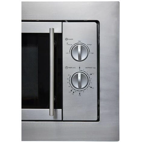 SIA Integrated Microwave Oven, 20L Stainless Steel Built In - BIM10SS - Image 4