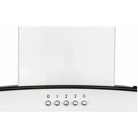 SIA CGH60WH 60cm White Curved Glass Chimney Cooker Hood Kitchen Extractor Fan - Image 5