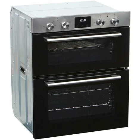 SIA DO111SS 60cm Stainless Steel Built Under Electric Double True Fan Oven - Image 2