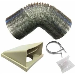 SIA D5 Universal Kitchen Cooker Hood Extractor Fan Ducting Vent Kit 150mm X 1m