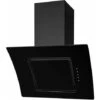 SIA AT71BL 70cm Touch Control Black Angled Glass Cooker Hood Extractor Fan