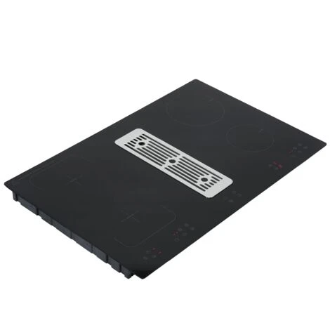 SIA 80cm Black Induction Hob With Built In Downdraft Extractor Fan & Filter - Image 5