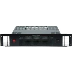 SIA PLH2 2kW Black Slimline Electric Built-in Kitchen Plinth Space Heater