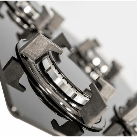 SIA GHG602BL 60cm 4 Burner Gas On Glass Hob In Black With Cast Iron Pan Stands - Image 2