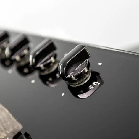 SIA GHG602BL 60cm 4 Burner Gas On Glass Hob In Black With Cast Iron Pan Stands - Image 5