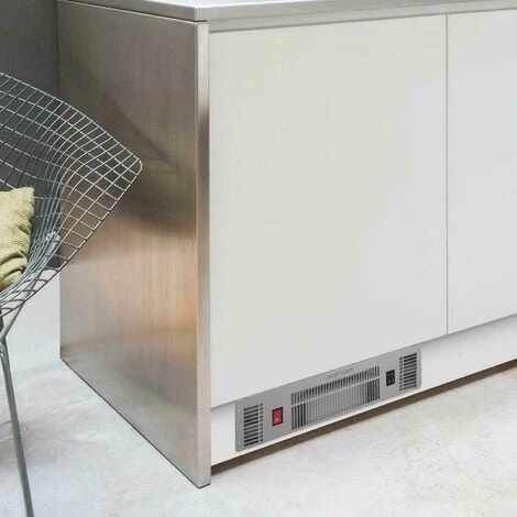 SIA PLH1 2kW Stainless Steel Slimline Electric Kitchen Plinth Heater - Image 3