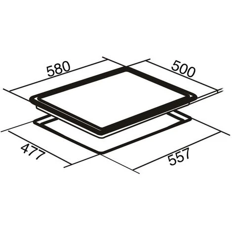 SIA PHP601BL 60cm Black 4 Zone Electric Solid Plate Easy Clean Side Control Hob - Image 4