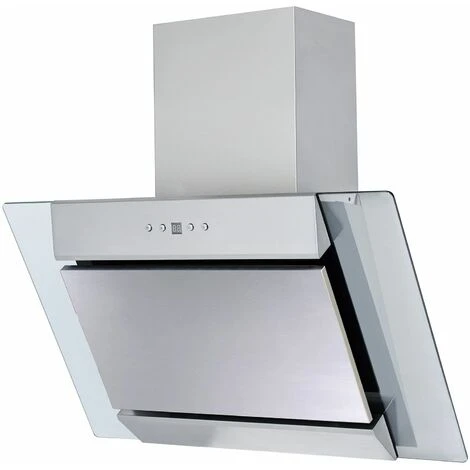 SIA AGL71SS 70cm Stainless Steel Angled Chimney Cooker Hood Kitchen Extractor