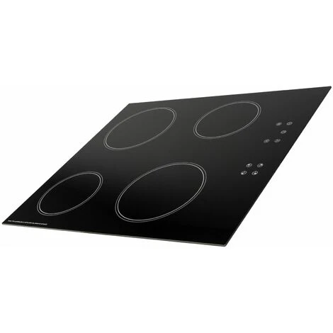 SIA CERH60BL 60cm 4 Zone Touch Control Electric Ceramic Hob In Black - Image 2