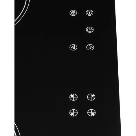 SIA CERH60BL 60cm 4 Zone Touch Control Electric Ceramic Hob In Black - Image 3