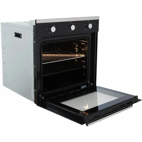 SIA SO101 60cm Black Built In Multi Function Electric Single True Fan Oven - Image 2