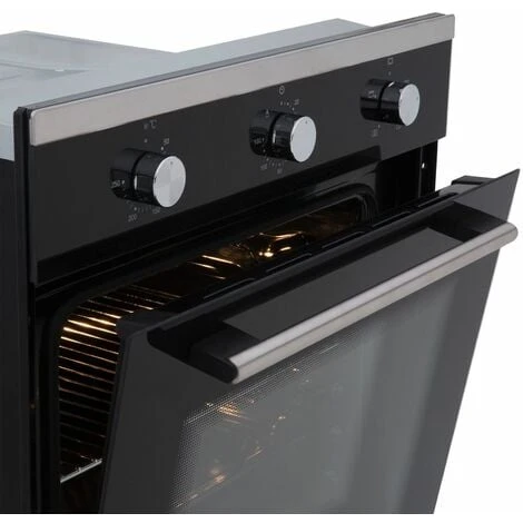 SIA SO101 60cm Black Built In Multi Function Electric Single True Fan Oven - Image 5