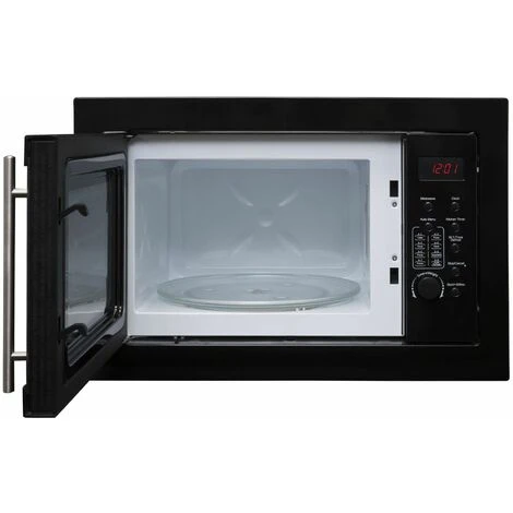 SIA BIM25BL Black 25L Integrated Built In 900W Digital Timer Microwave Oven - Image 5