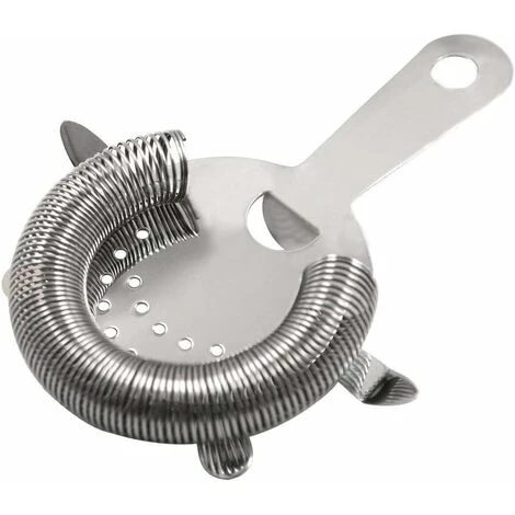 Hawthorne Cocktail Strainer Stainless Steel Bar Strainer Professional 4 Prong Strainer With 100 Wire Spring