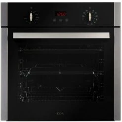 CDA Built-in Single Electric Oven In Stainless Steel, 12 Function 65L - SC300SS