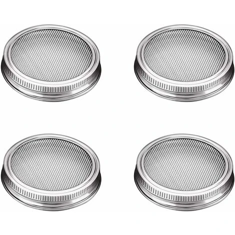 Pack Stainless Steel Sprouting Jar Lid Kit For Excellent Ventilation Wide Mouth Mason Jars Mason Jars For Making