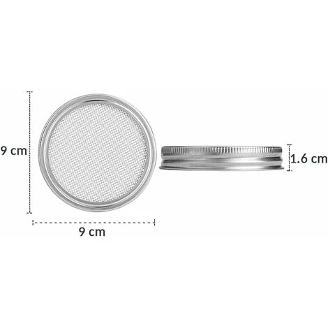 Pack Stainless Steel Sprouting Jar Lid Kit For Excellent Ventilation Wide Mouth Mason Jars Mason Jars For Making - Image 3