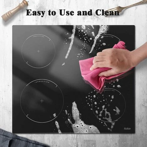 Induction Hob, 4 Zones Built-in Electric Hob 60cm Induction Cooker 6400w Touch Control, Child-safety Lock, Stop&go Function, Hard Wire, No Plug Included - Image 3