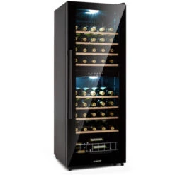 Klarstein Barossa 54 Duo Wine Refrigerator 2 Zones 148 Litres 54 Bottles Touch Display