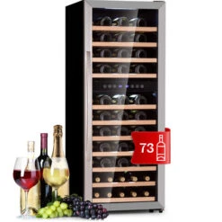 Klarstein Vinamour 73 Duo Wine Fridge 2 Zones 192 L / 73 Bottles 5-18°C Touch