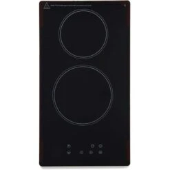 Montpellier CER31NT 30cm Glass Domino Ceramic Electric Hob - Black