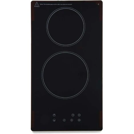 Montpellier CER31NT 30cm Glass Domino Ceramic Electric Hob - Black