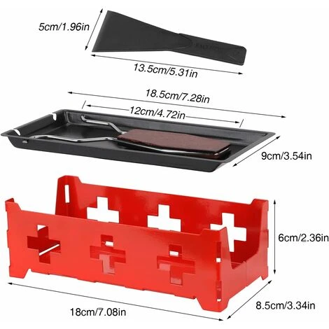 Mini Non-stick Cheese Rotaster Oven With Silicone Spatula For Melting Cheese, Chocolate - Image 2