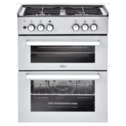 Belling 602DITCLPGSIL Drop In Static 60cm Double Oven - LPG Gas - 444410624