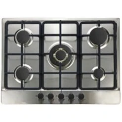 70cm Built In LPG 5 Burner Gas Hob In Stainless Steel - DOMAPP70CPSSLPG
