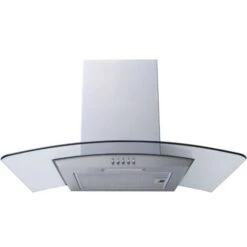 70cm Curved Glass Hood Stainless Steel - DOMCH70CVGLSS