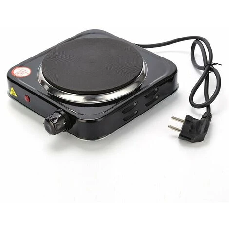 1000 W Hob, Black Ideal Kitchen Hob For Student Accommodation, In The Garden Or At The Campsite, Electric Hob With Infinitely Adjustable Thermostat - Image 4